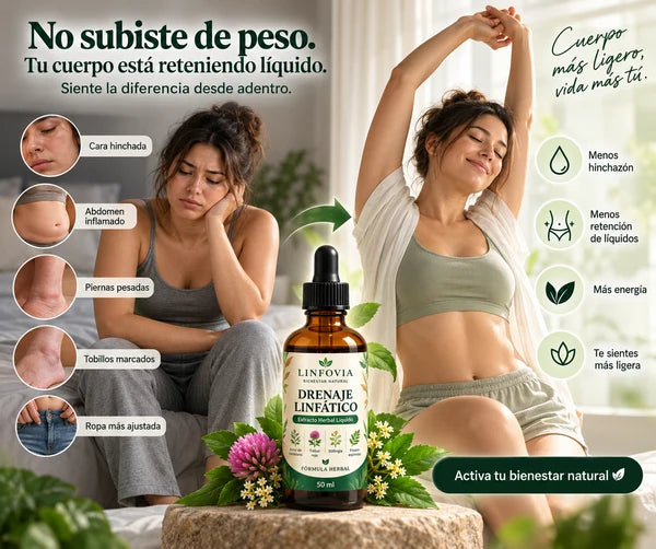 LINFOVIA® Drenaje Linfático – antes y después, cuerpo más ligero